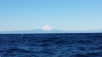 海からの富士山